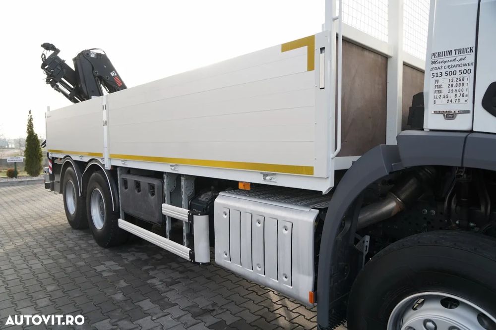 Mercedes-Benz AROCS 2640 / 6x4 / LIVRARE - 6,5 M / HIAB 144 HDS / Extensie: 12,5 M / EURO 6 / RADIOCOMANDĂ / ROTATOARE / - 16