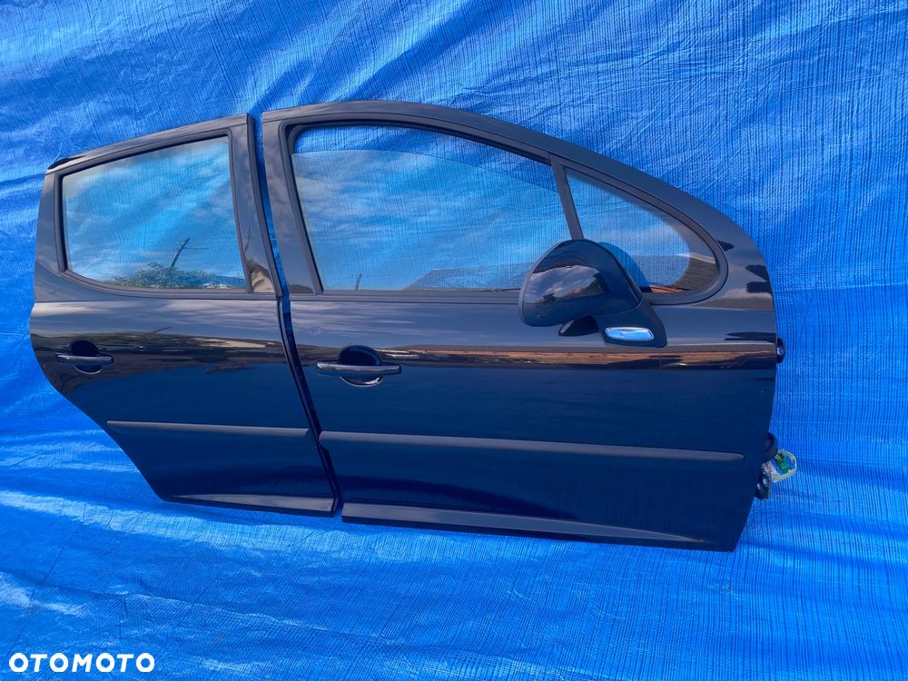 DRZWI PRAWE PRAWY TYŁ TYLNE  PEUGEOT 207 SW KOMBI EXL CZARNE - 1
