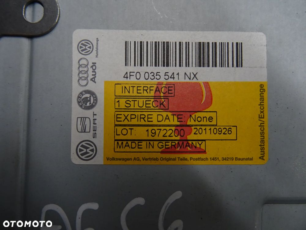 AUDI A6 C6 KOMBI 04-07 4.2 V8 MODUŁ RADIA 4F0035541NX - 5