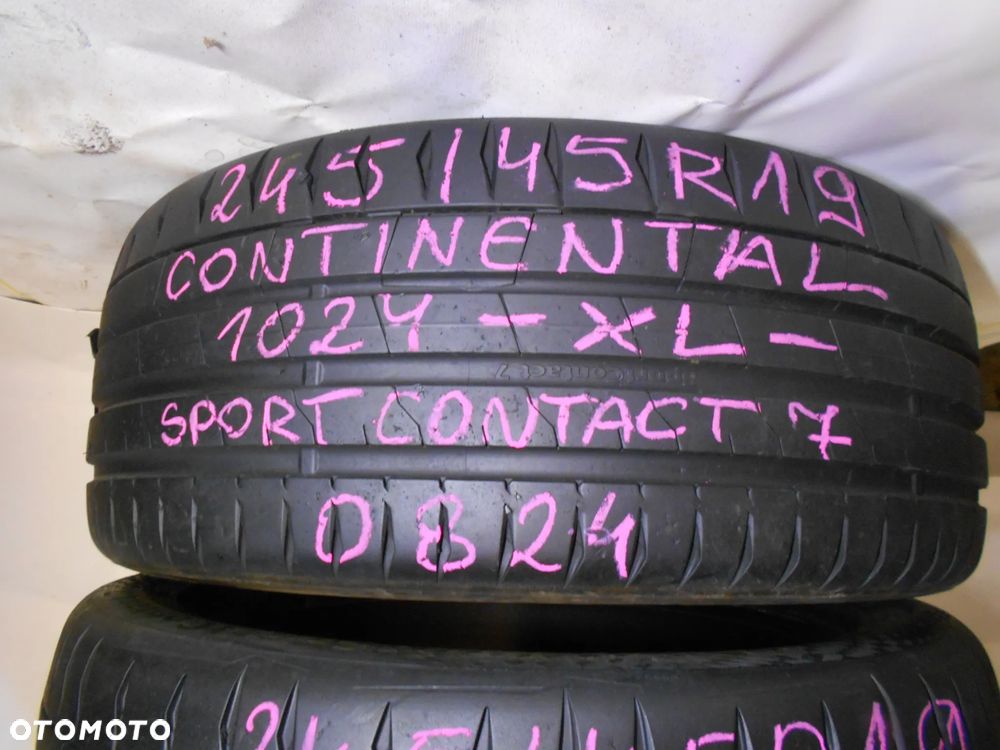 OPONY 245/45R19 CONTINENTAL SPORT CONTACT 7 XL DOT 0824 6.2MM - 2