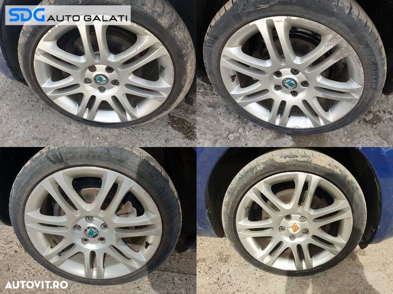 Set 4 Jante Roti Aliaj 225 40 18 R18 5x112 7,5Jx18 ET46 Audi A6 C6 2005 - 2011 Cod 3T0601025E - 1