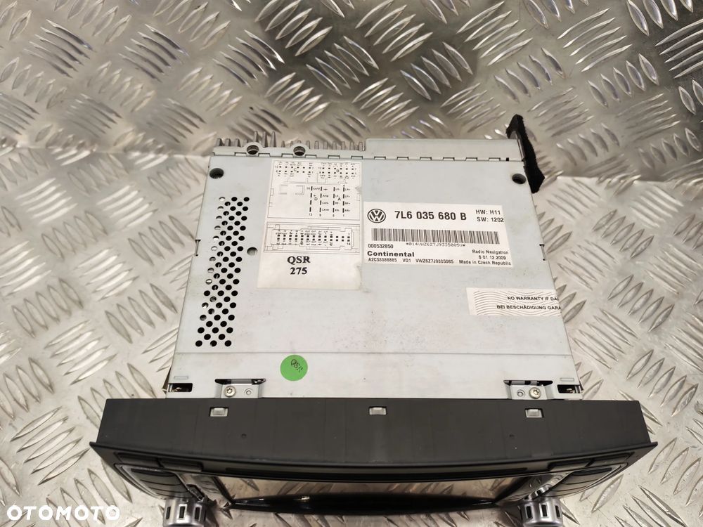 VW TOUAREG 7L 06-09R RADIO CD NAWIGACJA ORYGINAL 7L6035680B 7L6035680 B BRAK KODU - 5