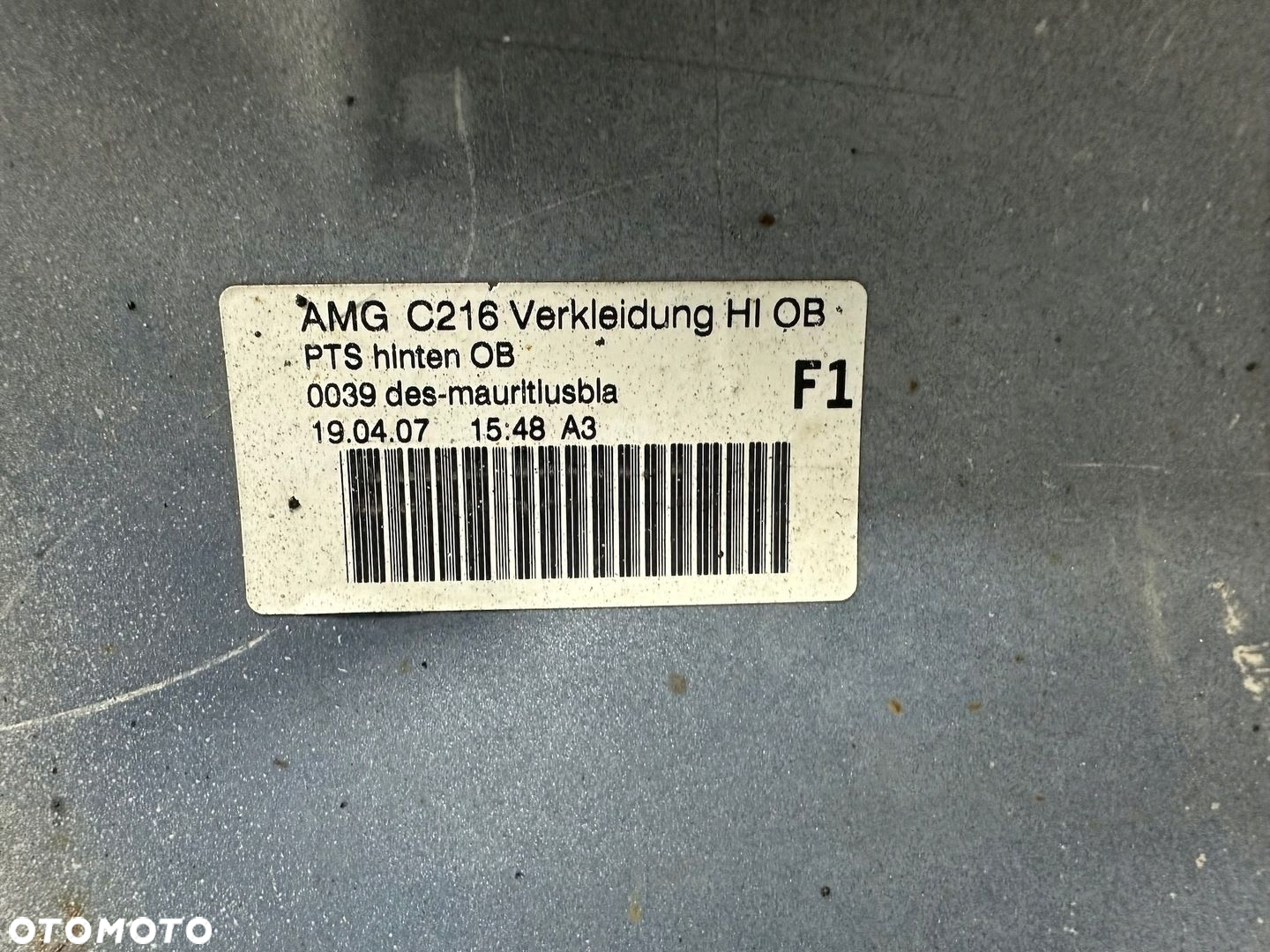 ZDERZAK TYŁ TYLNY MERCEDES CL II W216 AMG A2168850425 ORYGINAŁ CAŁY - 9