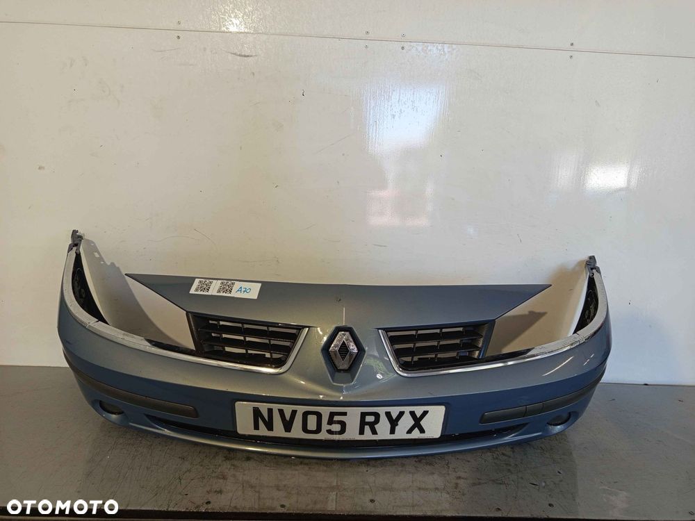 + ZDERZAK PRZÓD PRZEDNI DO RENAULT LAGUNA II 2 LIFT FL TED47 BŁĘKITNY HALOGENY - 1