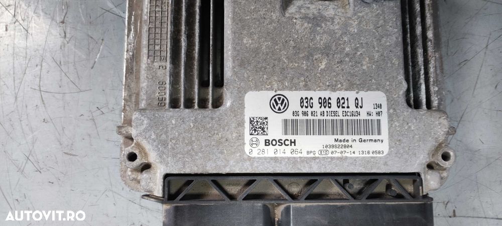ECU volkswagen vw golf 5 break 1.9 BLS cod 03G906021QJ - 4
