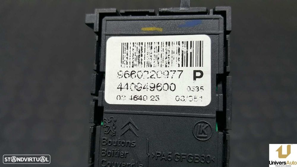 CONTROLE DE AJUSTE DO ASSENTO CITROEN C5 BERLINA EXCLUSIVE - 2