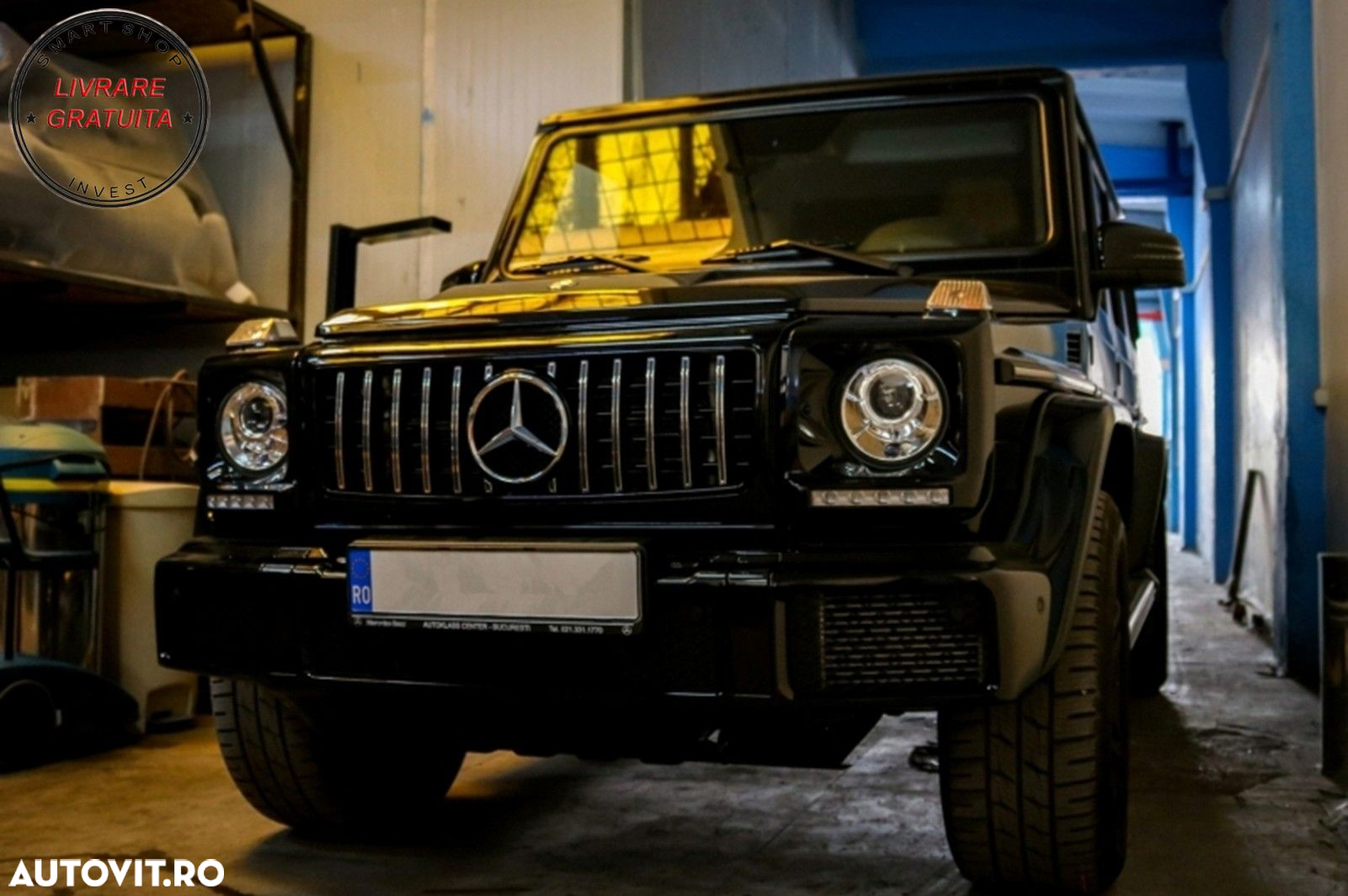 Carcasa faruri cu Lumini de zi dedicate LED DRL Mercedes G-class W463 (1989-2012) - livrare gratuita - 9
