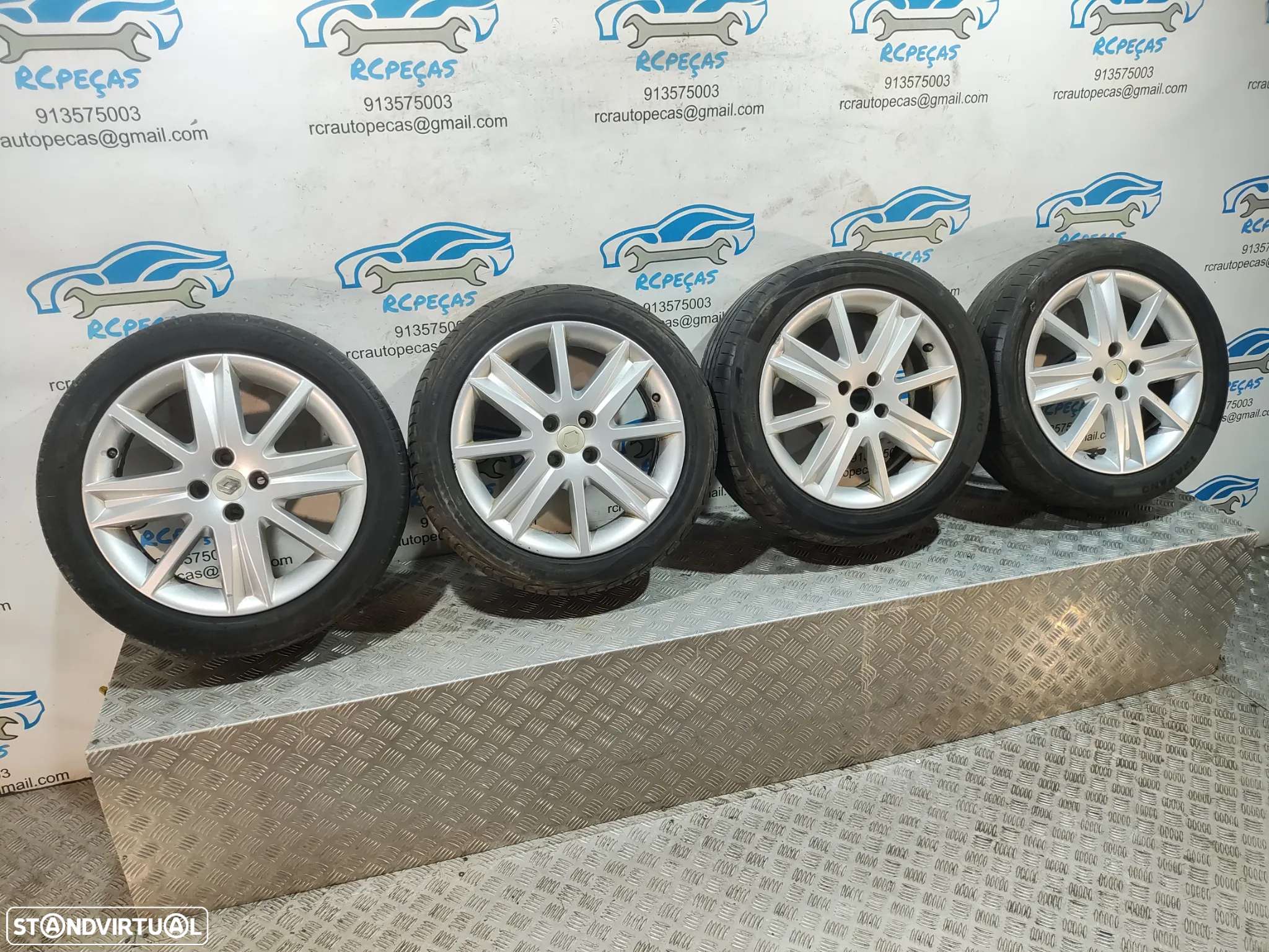 - Conjunto Jantes 17 Originais Renault Megane 2 MK2 6,5J ET49 4x100 - 11