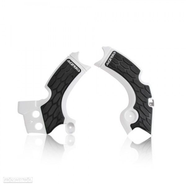 protetor chassis acerbis branco / preto kawasaki kx 250f - 1