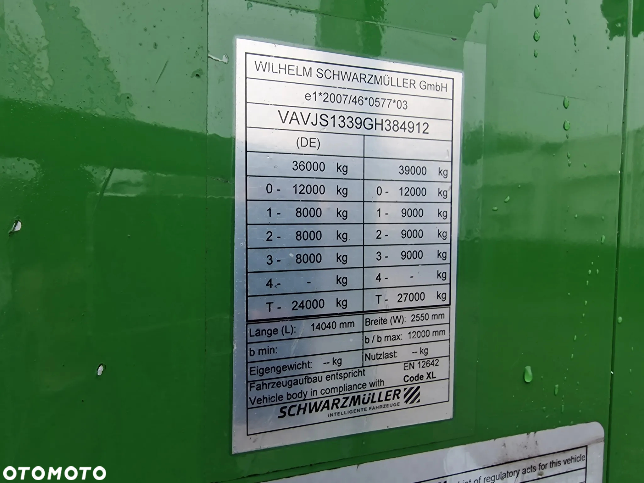 Schwarzmuller Ruchoma podłoga OTWIERANY BOK 8200 kg 2016 rok - 7