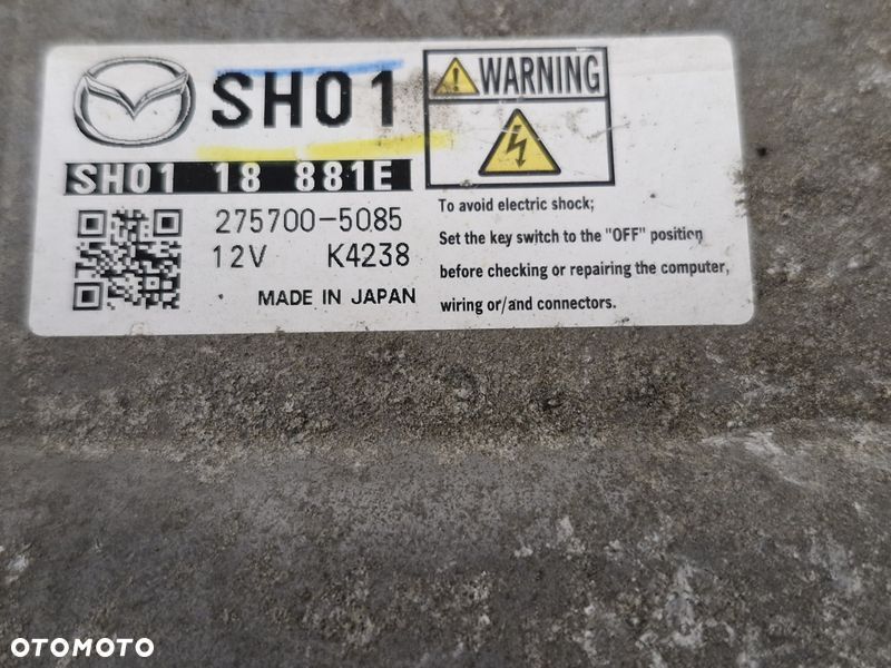MAZDA CX5 CX-5 2.2 D KOMPUTER STEROWNIK SILNIKA ECU 275700-5085 SH0118881E - 2
