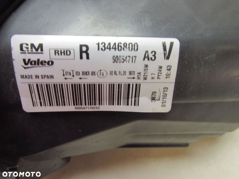 OPEL CORSA D LIFT 11-14 LAMPA PRZOD PRAWA 13446800 UK RHD - 8