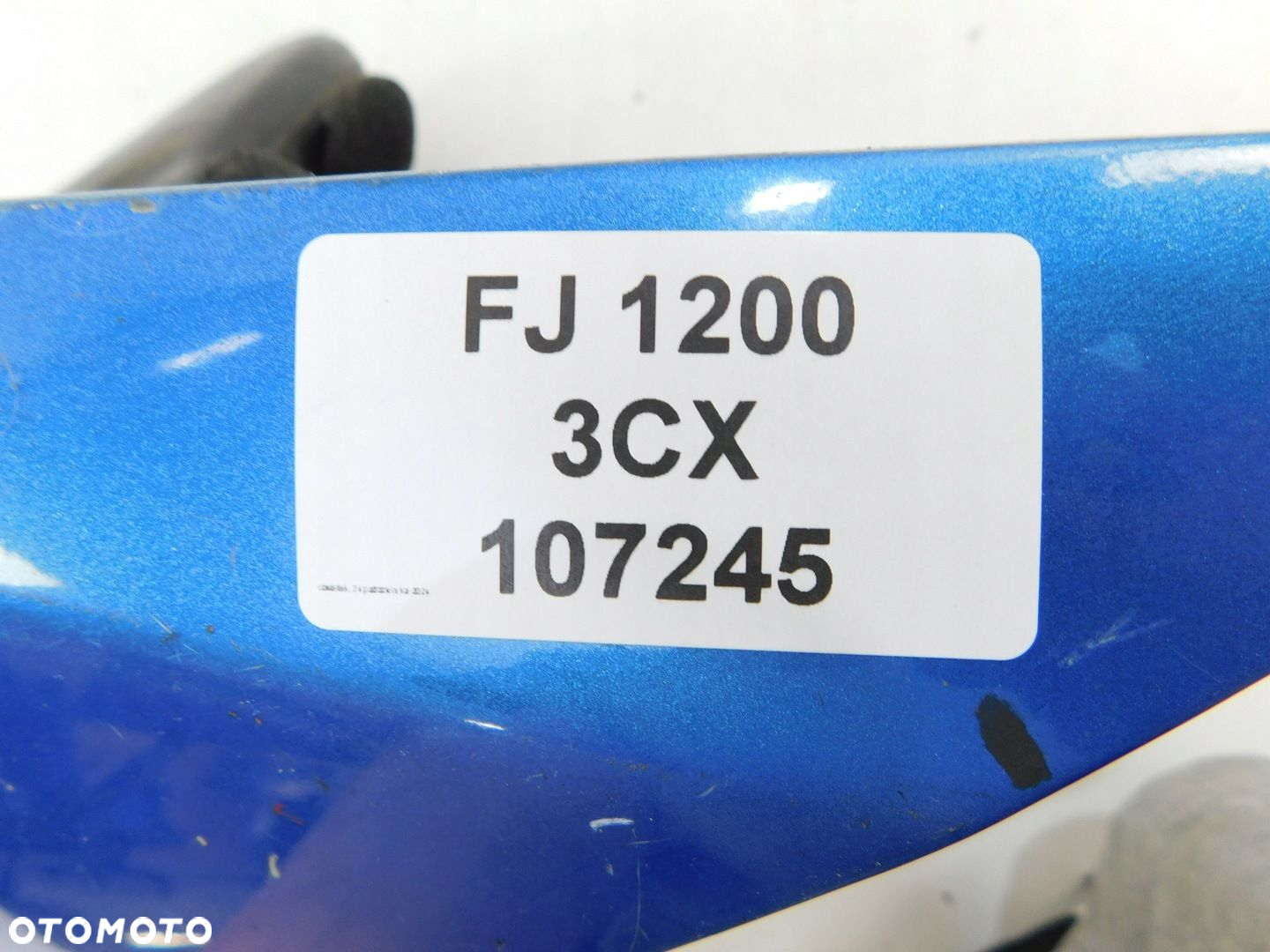 YAMAHA FJ 1200 3CX BOK BOCZEK WYPEŁNIENIE PRAWE  RURA DOLOT POWIETRZA - 8