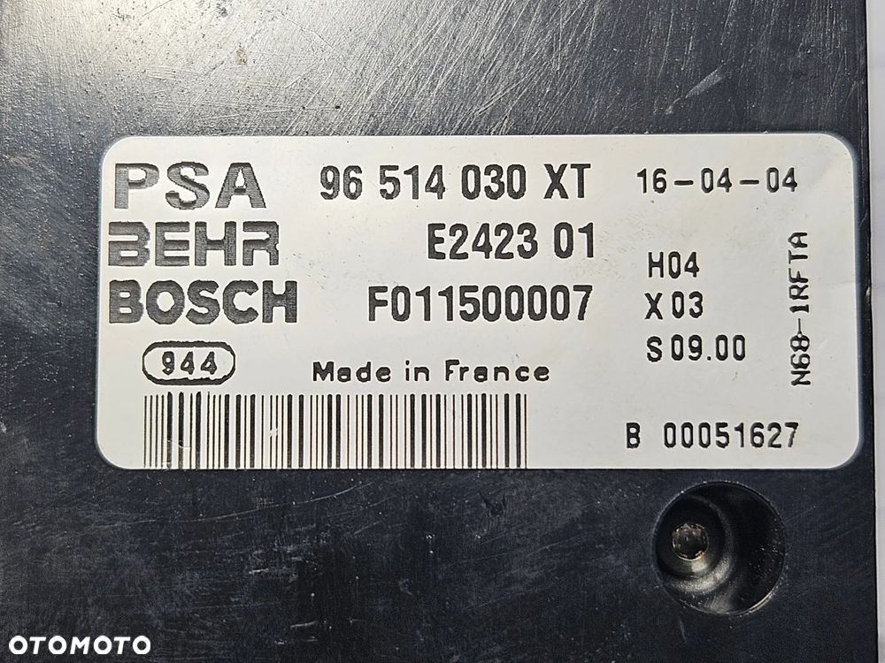 Citroen Xsara Picasso panel sterowania nawiewu 96514030XT - 3