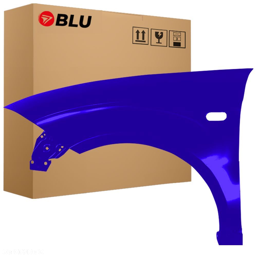 BLU Błotnik SEAT ALTEA XL LS5S Lewy Przód Niebieski 2006-2015 ocynk BlauImperial - 1