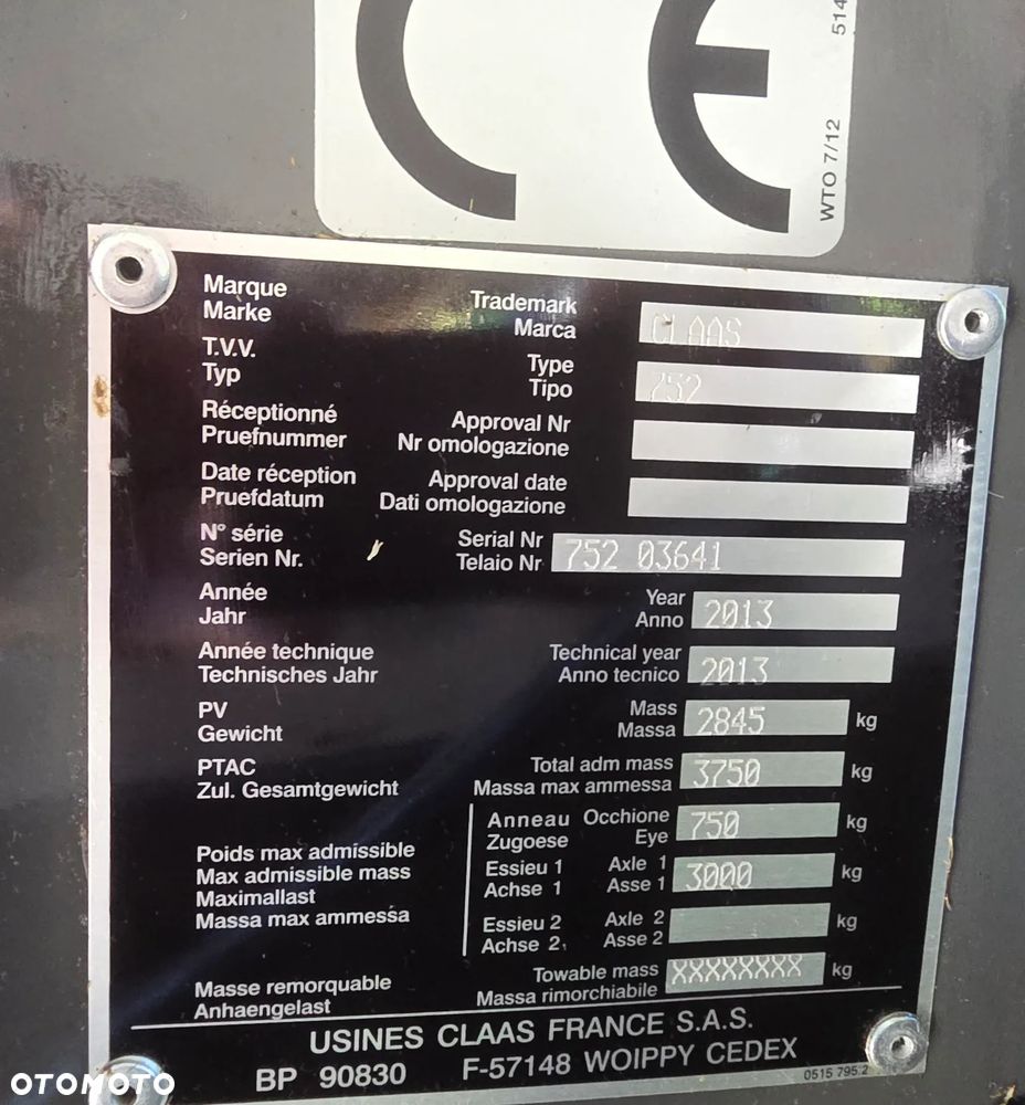 Claas Variant 380 - 10