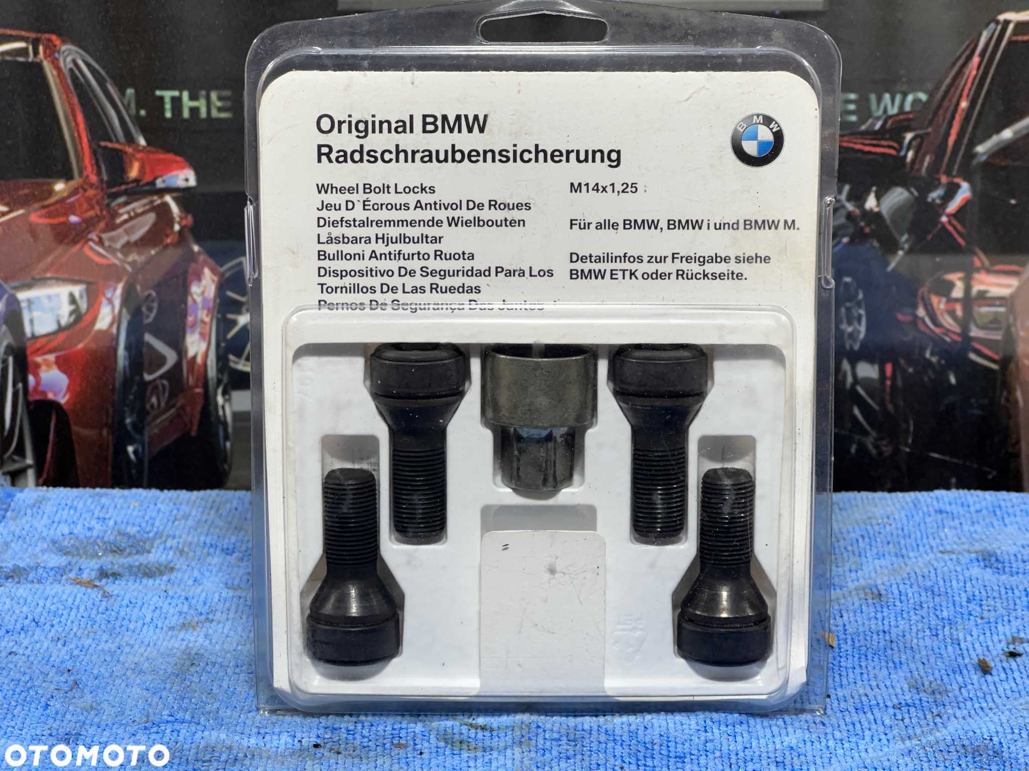 BMW E70 F01 F10 F15 F25 F30 F46 F48 G01 G12 G30  ŚRUBY ZABEZPIECZAJĄCE DO KÓŁ ZŁODZIEJKA  2453961 - 2