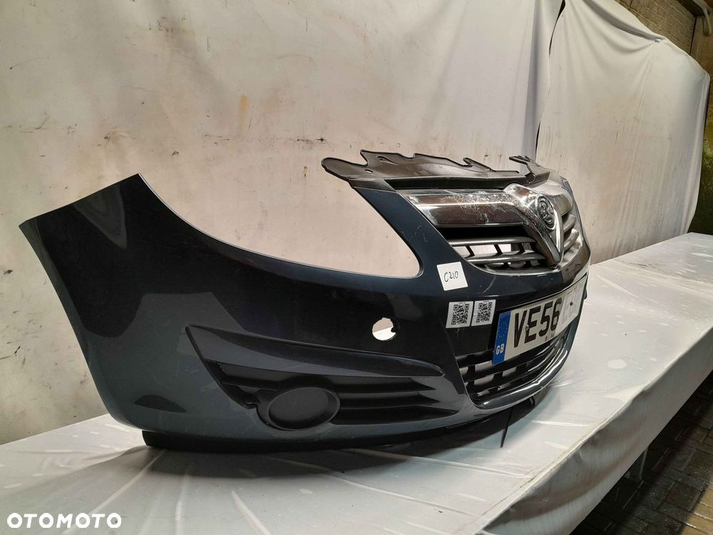 ^ ZDERZAK PRZÓD PRZEDNI OPEL CORSA D Z168 SZARY POPIELATY - 4
