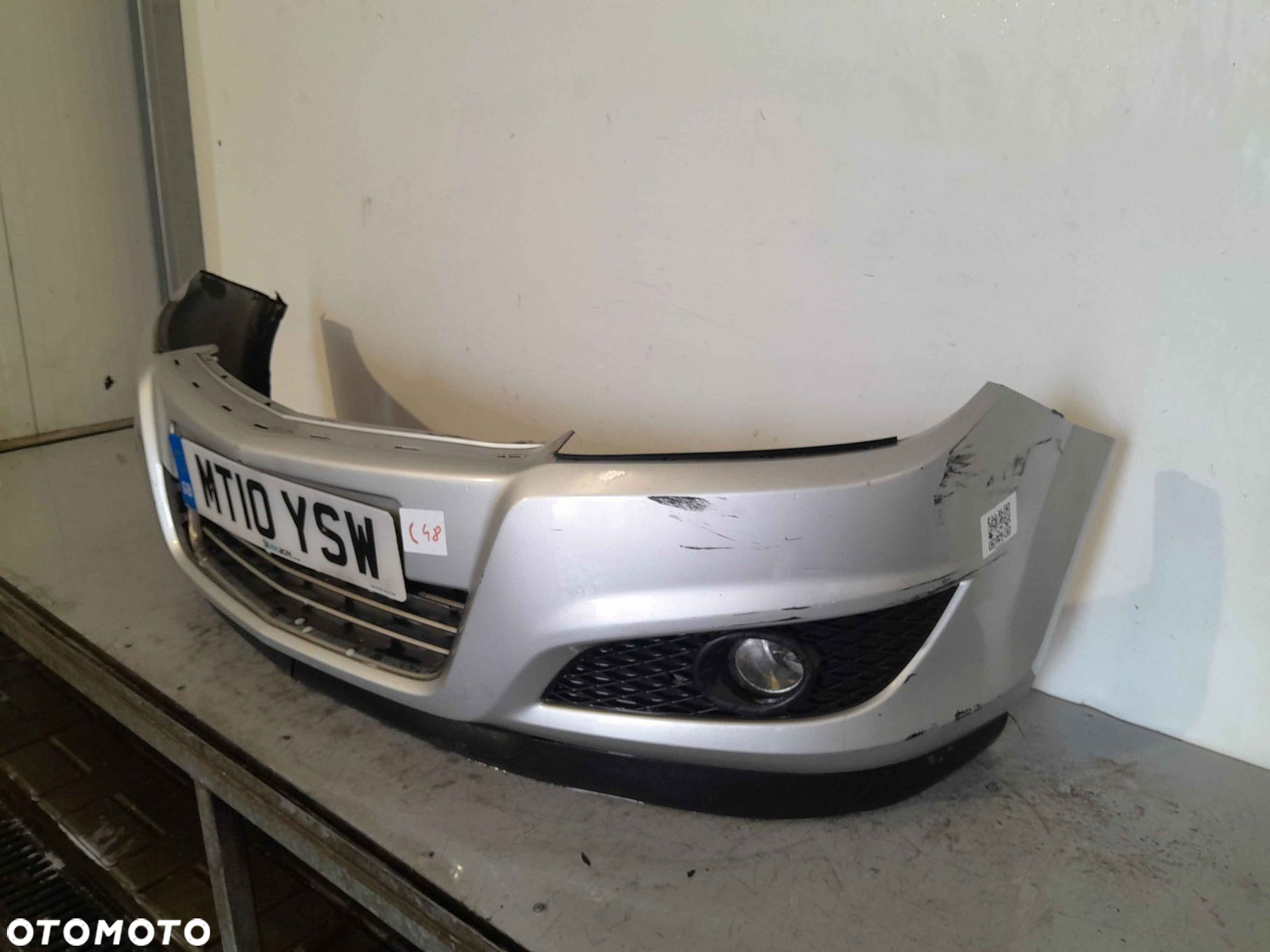 @ ZDERZAK PRZÓD PRZEDNI OPEL ASTRA H 3 III Z157 Z176 SREBRNY LIFT FL - 3