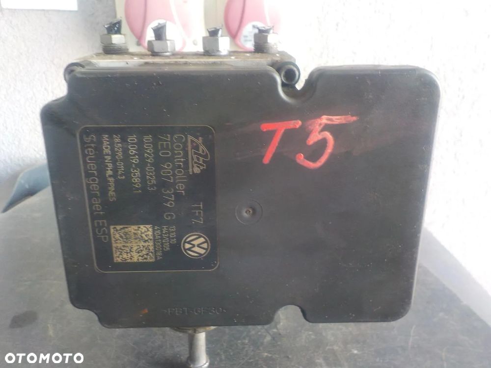 VW T5 POMPA MODUŁ ABS 7E0614517C 7E0907379G - 4