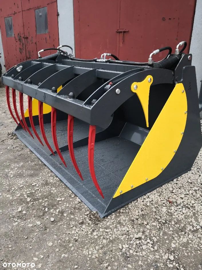 Łyżko-Krokodyl palony duży 220 cm - 1,9 m3 mocowanie Merlo JCB Q-fit New Holland JLG - 10