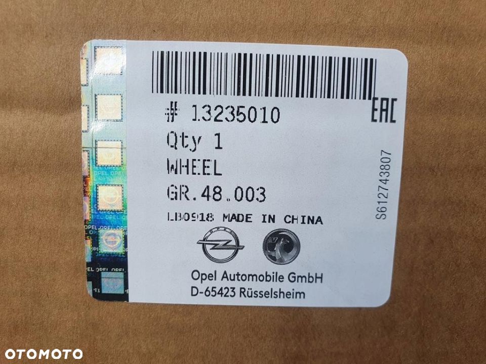 Oryginał felgi 17cali Chevrolet Malibu 13236010 - 7