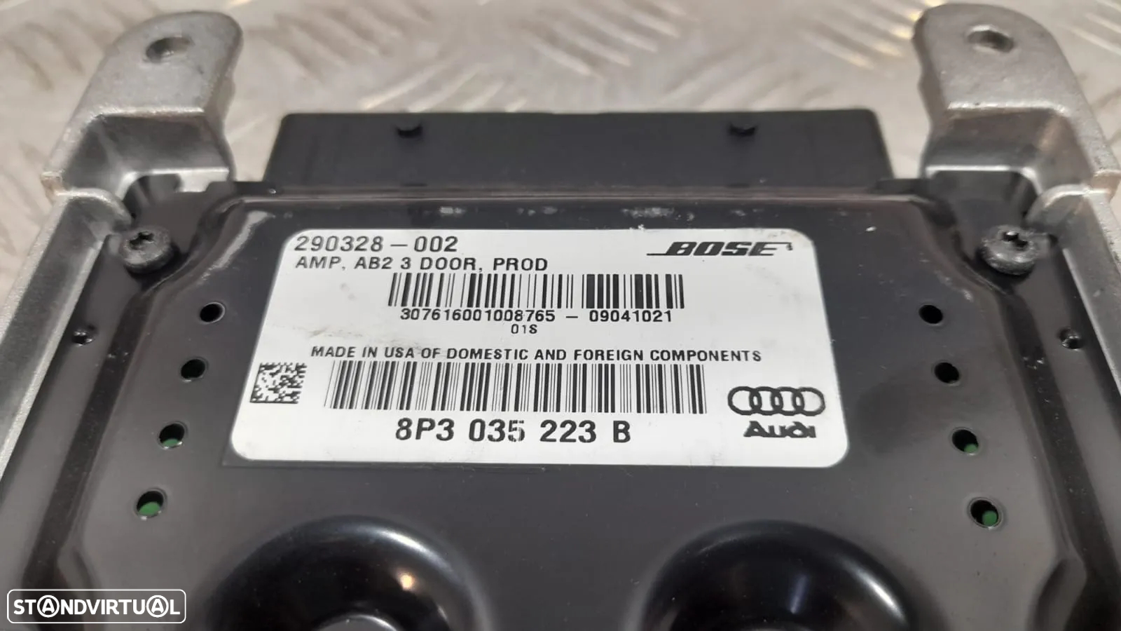 AMPLIFICADOR SOM AUDI A3 8P 8P3035223B 8P3035223 BOSE SONS SONORO SISTEMA SYSTEM SPEAKER - 3