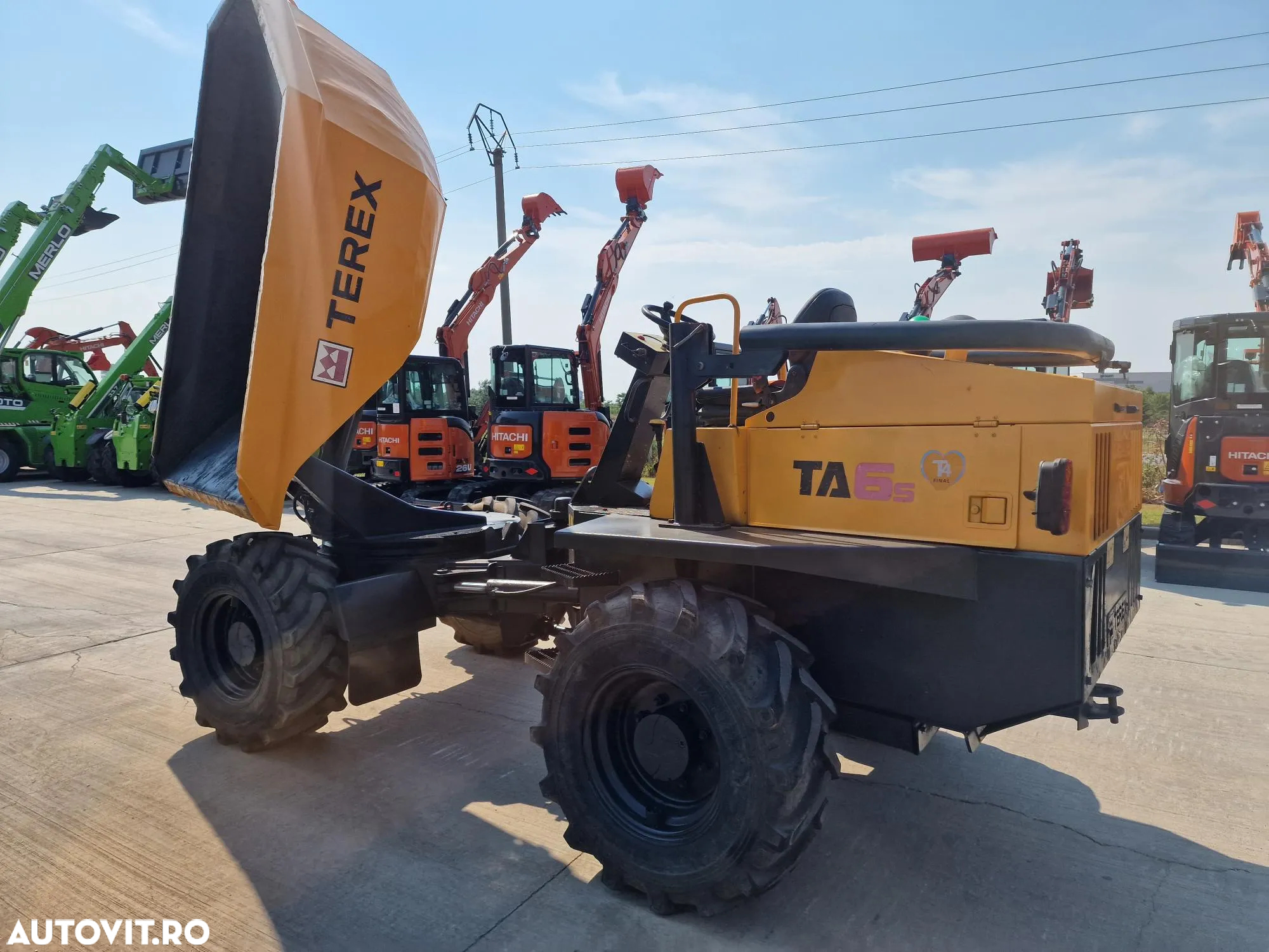 Alta DUMPER 6t TEREX, 4mc, 6t, basc LATERALA,  2.068h, 16900 EUR+tva, motor JCB 75CP, transmisie 4x4, produs in Anglia, Anvelope 90% bune, posiblitate leasing, CONDITIE FOARTE BUNA-PROMOTIE 16.900 EUR+Tva - 35