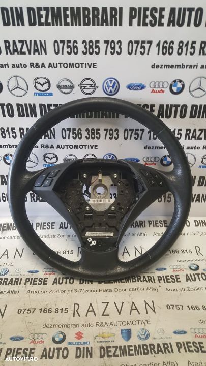 Volan Din Piele Cu Comenzi BMW E90 E91 Livram Oriunde In Tara - 1