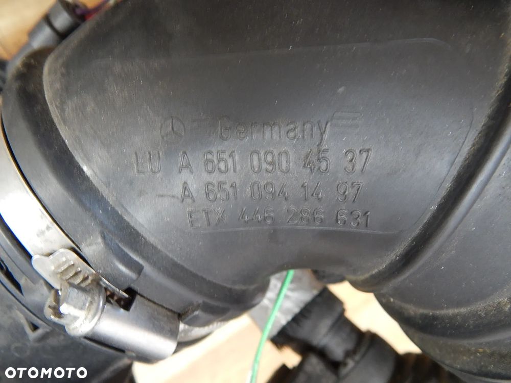Obudowa dolot przewód rura filtra powietrza 2.2 CDi Mercedes E klasa 212 W212 Lift w207 w204 09-16 Łuków części - 6