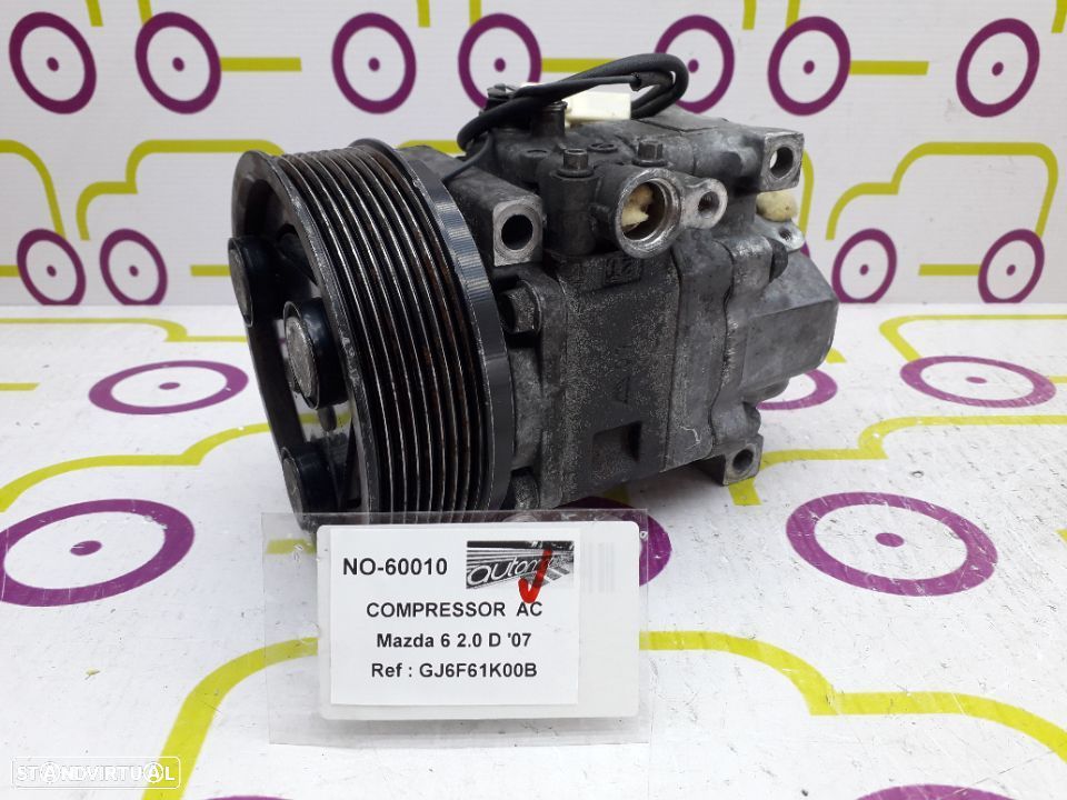 Compressor AC Mazda 6 2.0 D 143Cv de 2007 - Ref: GJ6F61K00B - NO60010 - 1