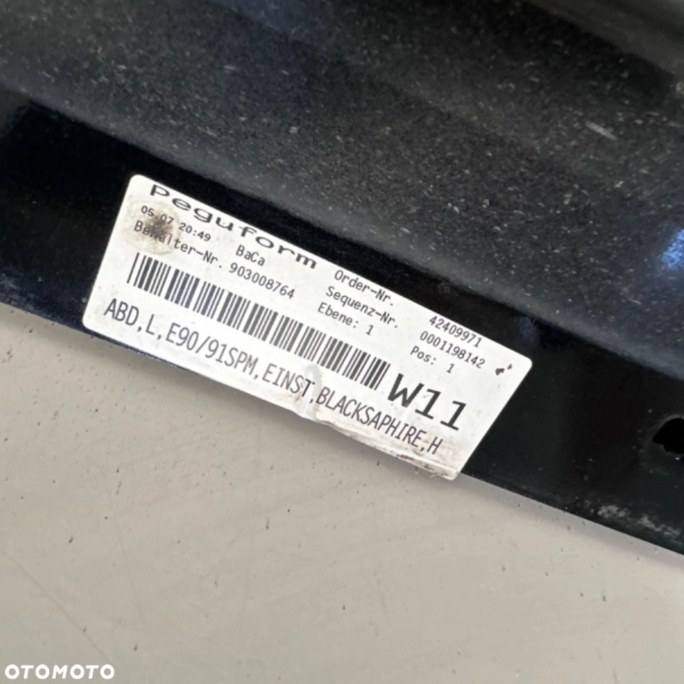BMW 3 E90 E91 2008 Listwa progowa - 2