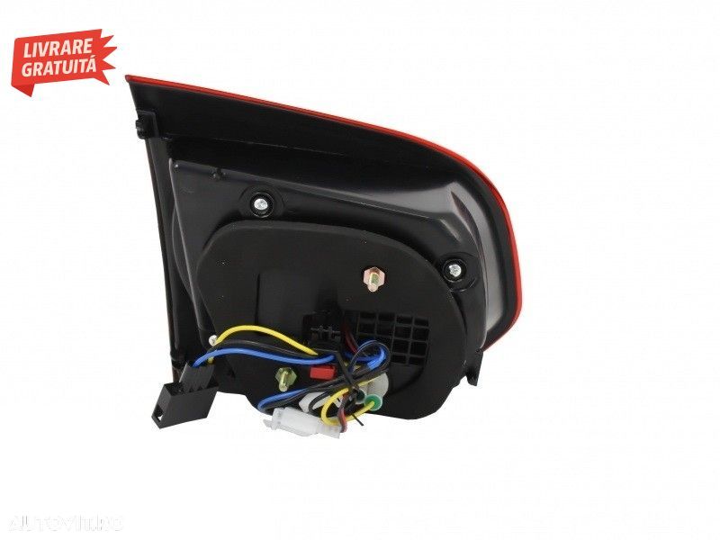 Faruri LED VW Golf 6 VI (2008-2013) Golf 7 3D Design Red Strip GTI LED Dinamic cu - livrare gratuita - 15