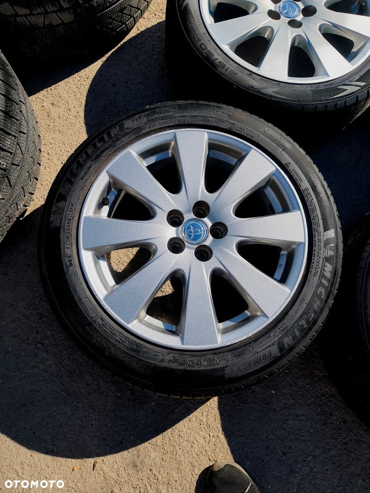 5x100 Felgi Aluminiowe Alufelgi Oryginalne 17 Koła Letnie Lato TOYOTA AVENSIS I II 2 CELICA CARINA E MATRIX PRIUS 5,5mm Legnica ALU-RAD 215/50 - 8