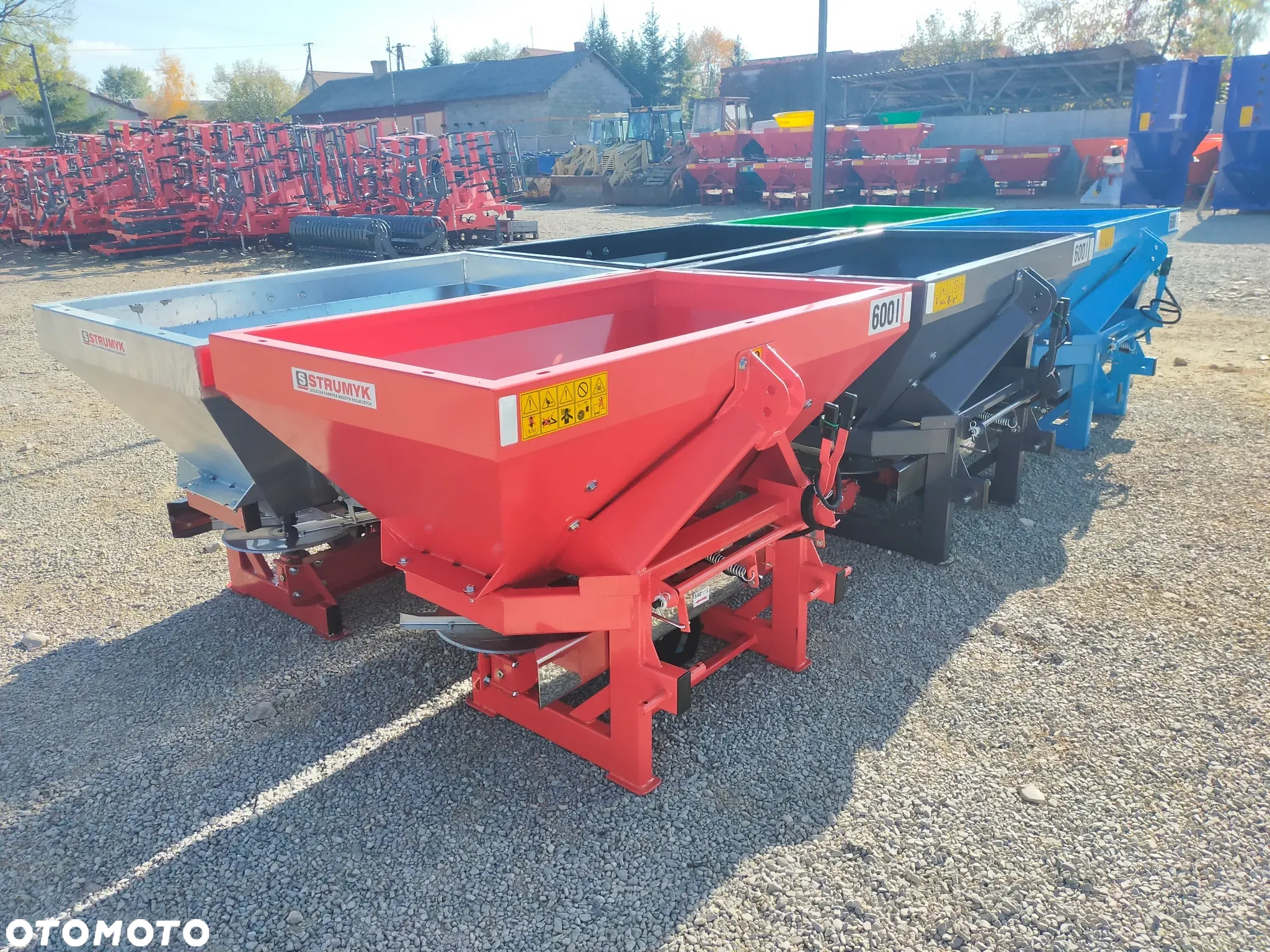 Dwutalerzowy rozsiewacz nawozów Producent STRUMYK siewka plandeka siew graniczny - 6