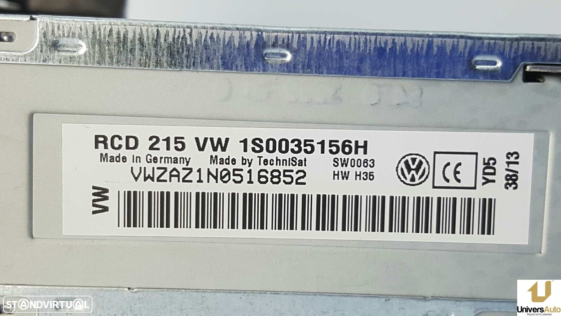 SISTEMA AUDIO / RADIO CD VOLKSWAGEN UP! (121) MOVE UP! - 6