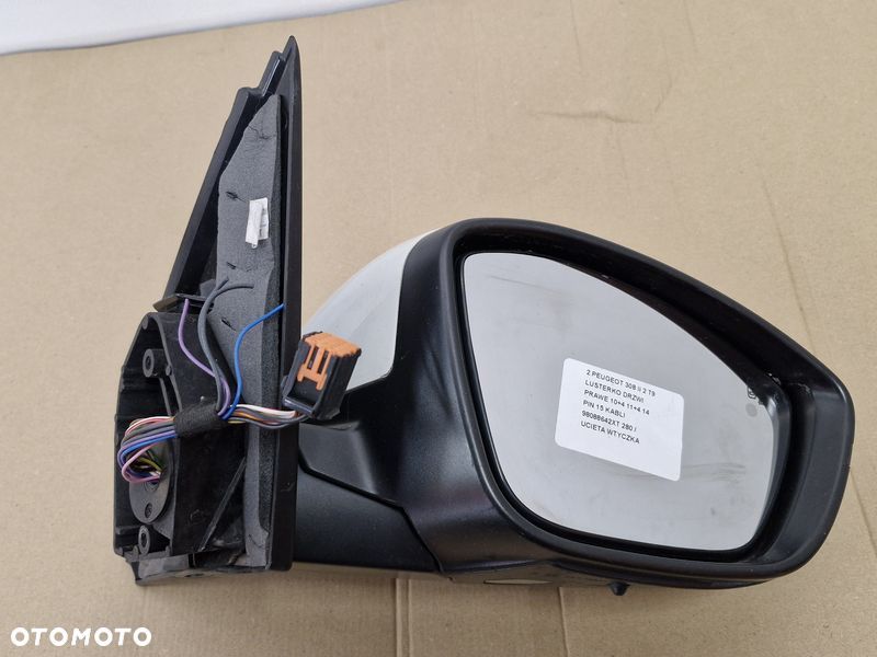 PEUGEOT 308 2 II T9 LUSTERKO DRZWI PRAWE 10+4 11+4 14 PIN 15 KABLI 98088642XT - 11