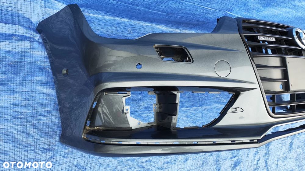 ATRAPA GRILL CZARNY BLACK POD KAMERĘ 4G8853037H 4G8853651G 4G8853651H ZAŚLEPKA CHROM ZDERZAKA LEWY PRZÓD AUDI A7 C7 4G8 LIFT S-LINE - 8