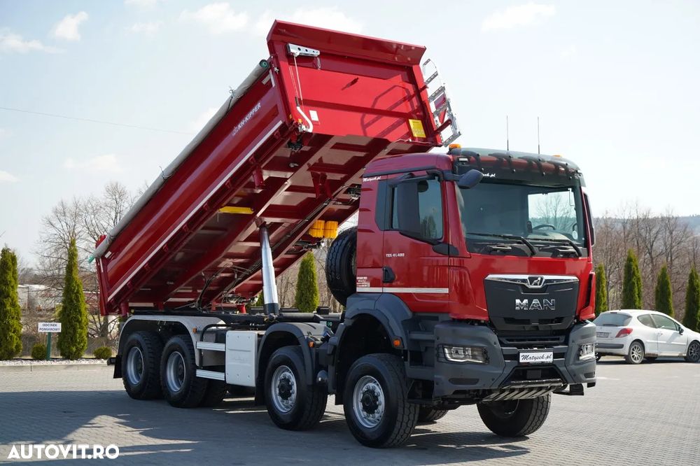 MAN TGS 41.480 / 8x8 / BASCULANĂ SPATE / MANUAL / NOU NOU / KH-KIPPER / - 13