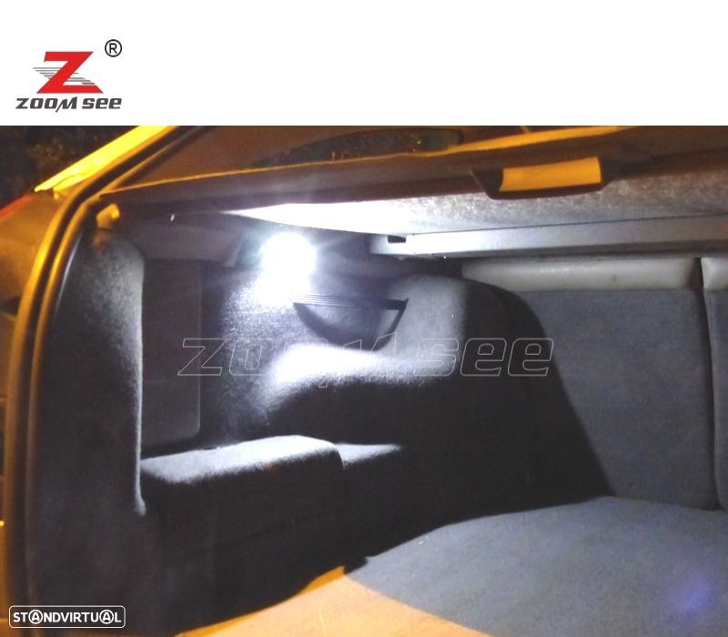 KIT COMPLETO DE 18 LÂMPADAS LED INTERIOR 01-07 RENAULT LAGUNA TOURER II 2 MK2 - 2