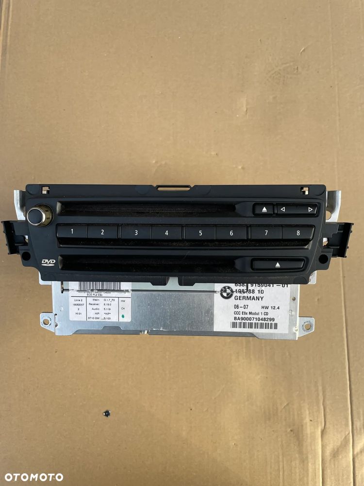 bmw e90 e91 e92 radio dvd ccc nawigacja + panel sprawne gwarancja - 2