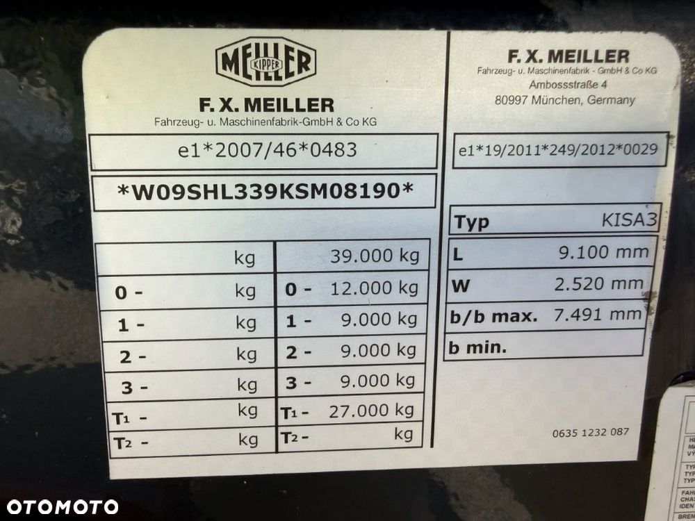 Meiller KISA3 STALOWA 28m JAK NOWA 80 TYS KM!!! OŚ PODNOSZONA - 16