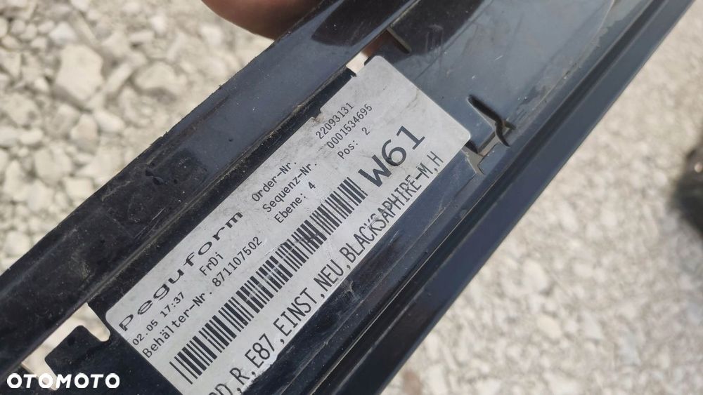 EU LISTWA PROGODWA PRAWA BMW 1 E87 7147402 - 3