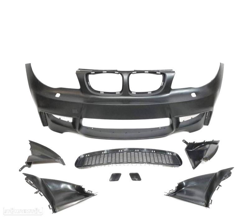 PARA-CHOQUES FRONTAL BMW E81 E87 E82 E88 06-10 LOOK 1M + TUBOS DE AR - 2