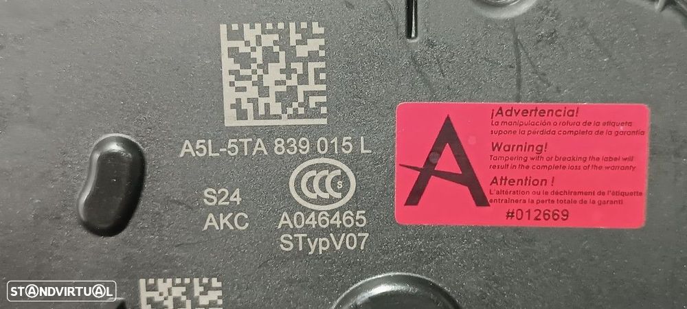 FECHADURA PORTA TRASEIRA ESQUERDA VOLKSWAGEN GOLF VIII LIM. (CD1) STYLE - 6