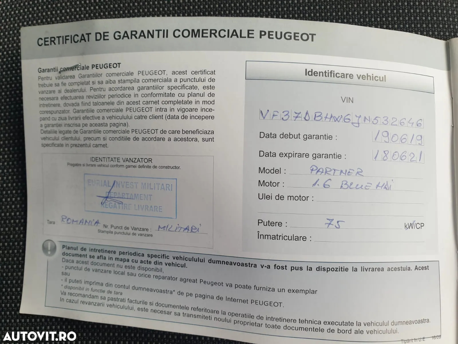 Peugeot Partner Combi 1.6 HDi 75 CP Confort FAP - 36