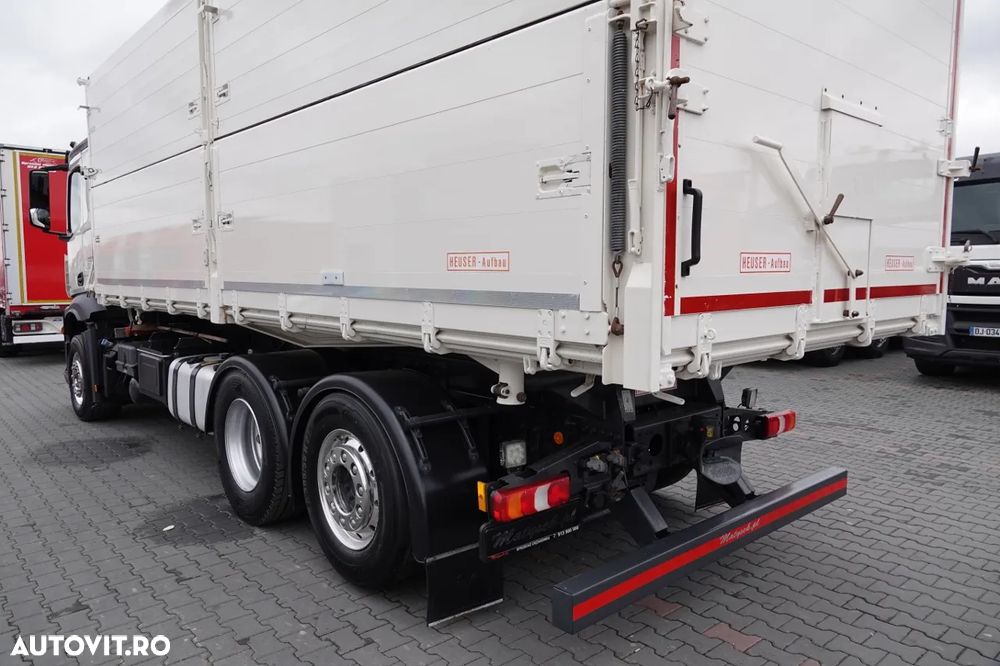 Mercedes-Benz ACTROS / 2545 / 6x2 / CAMION BASCULANTE 32 mc / OBLUTOR pentru cereale / CAPACITATE DE ÎNCĂRCARE: 15.000 KG / DIRECȚIE + AXIE ELEVABILĂ / EURO 6 - 17