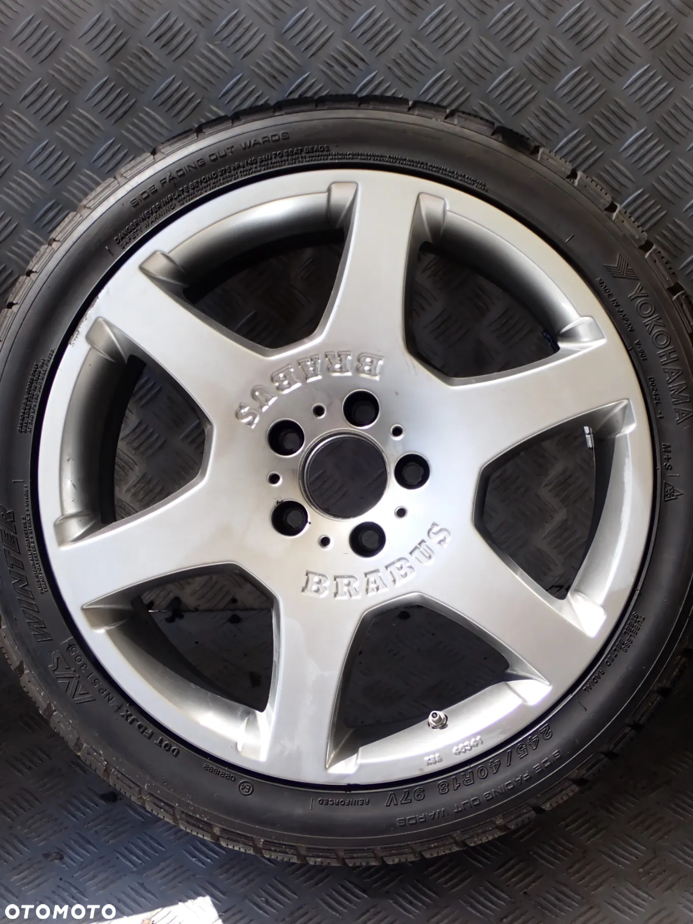 KOŁA FELGI ALUMINIOWE BRABUS 8,5JX18  ET 45  5X112  A13-858-45 Z OPONAMI ZIMA 245/40/18 2000 ZŁ - 5