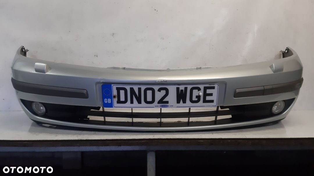 * ZDERZAK PRZÓD PRZEDNI DO RENAULT LAGUNA II 2 BŁĘKITNY HALOGENY SPRYSKIWACZE LAMP XENON - 1