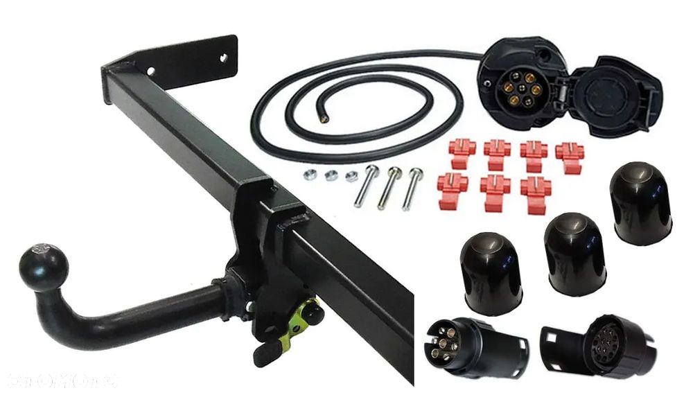 HAK HOLOWNICZY Z KULĄ WYPINANĄ HORYZONTALNIE POZIOMO MITSUBISHI PAJERO PININ H60 - 1